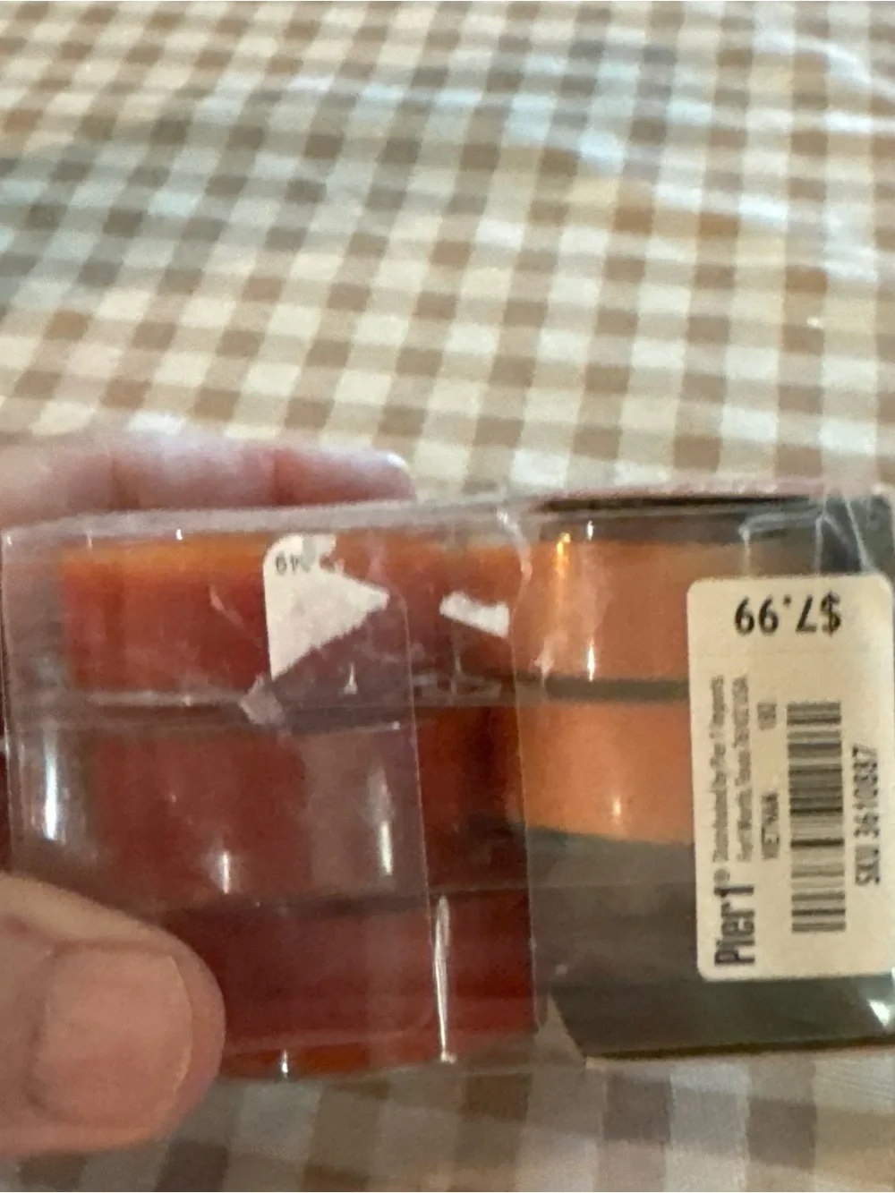 Pier 1 Pumpkin Spice Orange Tealight Candles - Set of 12